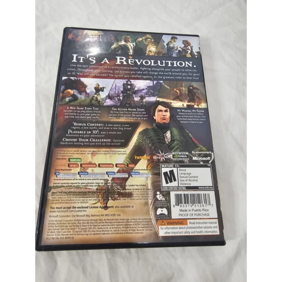 Fable III Microsoft Game Studios PC DVD For Windows With Product Key - Picture 2 of 5